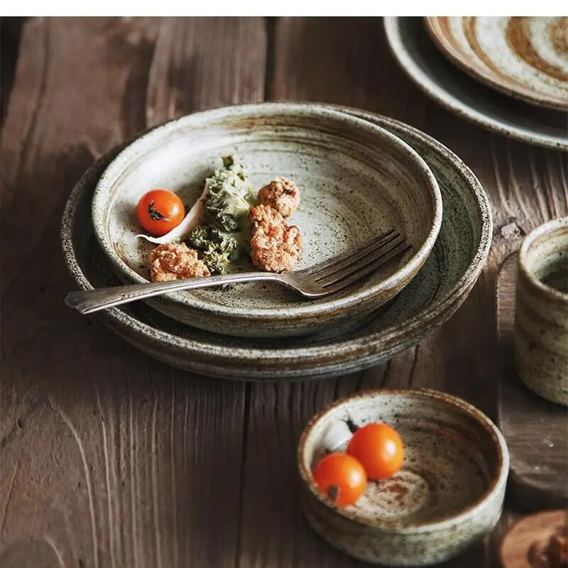 Home Cooking In Japanese - 일본 수제 석기 식기 접시와 그릇