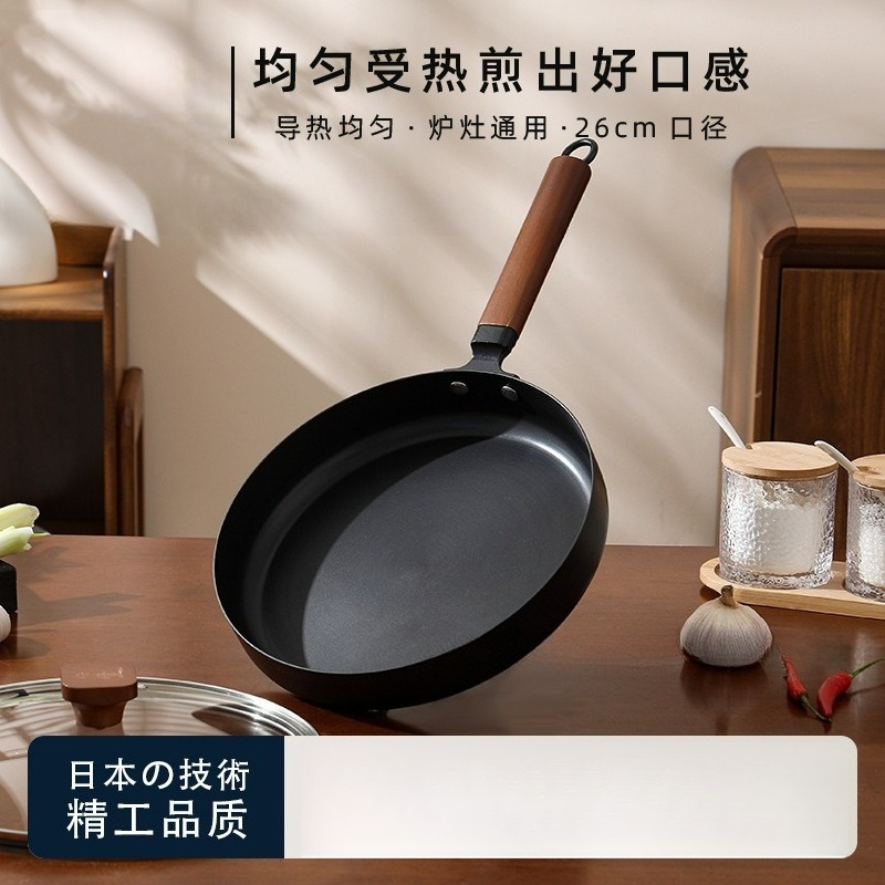 Home Cooking In Japanese - 26cm 일본산 무코팅 주철 프라이팬, 스테이크,