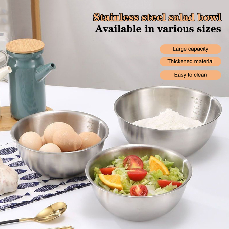 Home Cooking Cookbook - 1PC 스테인레스 스틸 그릇 세트(요리, 베이킹,
