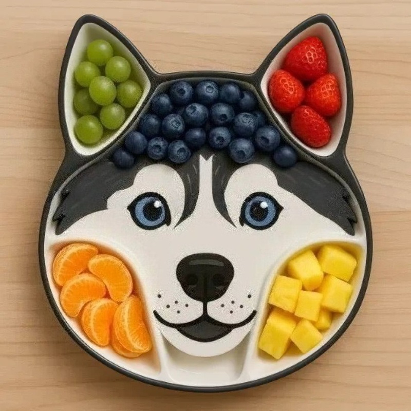 강아지 이미지 테마 파티 요리 접시 가정용 과일 보관  - Home Cooking Dog Food 리뷰 및 가격