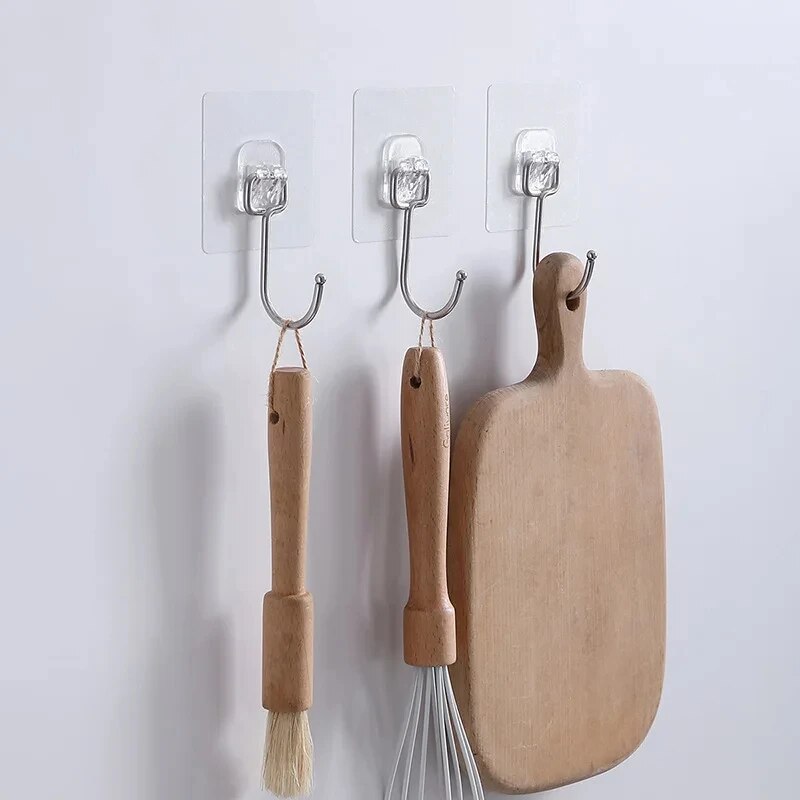 대형 후크 자체 접착 PVC 스테인레스 스틸, 투명 다 - Home Cooking Delivery 리뷰 및 가격