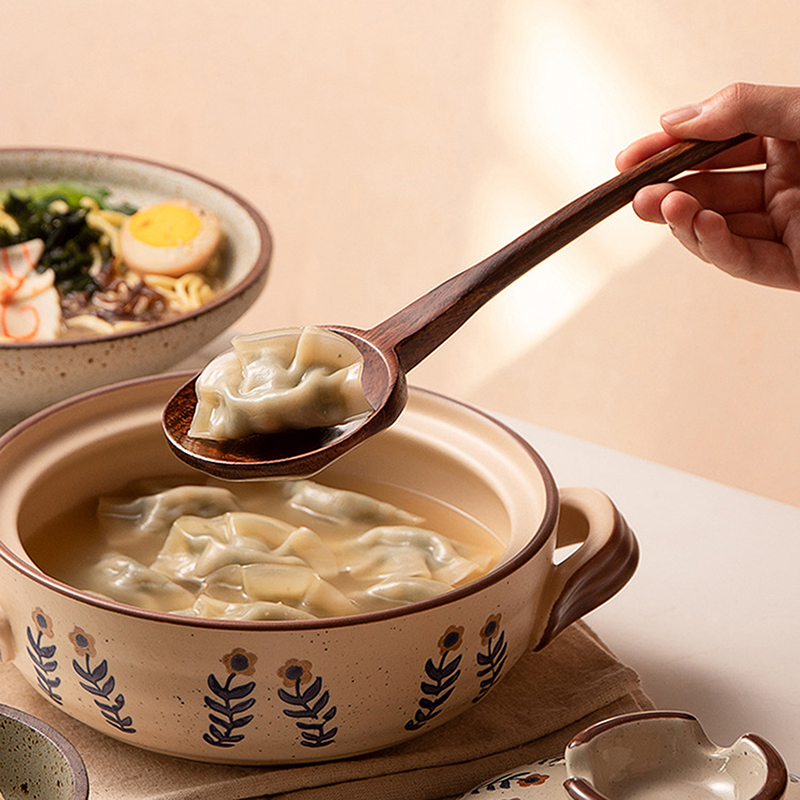 긴 손잡이가 있는 나무 숟가락 일본식 주방 라면 요리  - Home Cooking In Japanese 리뷰 및 가격