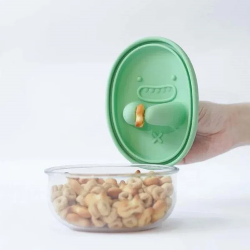 핸즈프리 스낵 박스, 부스러기 없는 스낵 보관함, 만화 - Home Cooking Food 리뷰 및 가격
