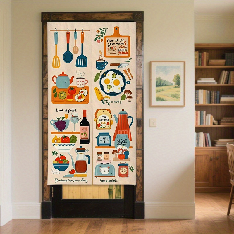 VIKAMA 조리기구 및 음식 패턴 주방 테마 도어 커 - Home Cooking Cookbook 리뷰 및 가격